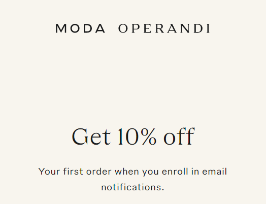 Moda Operandi 쿠폰